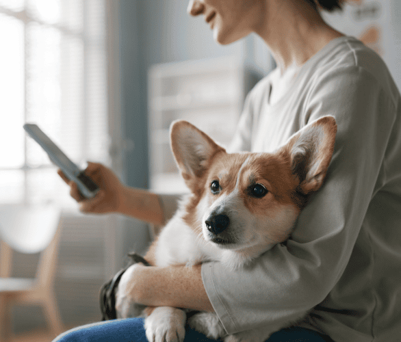 Client registering their pet on the Digitail app
